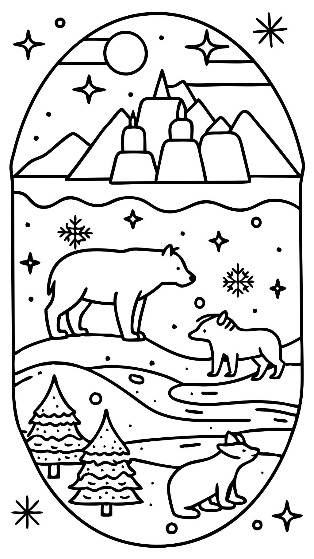 arctic coloring pages